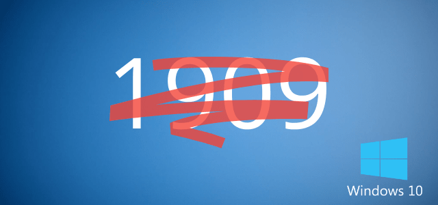 Microsoft прекращает поддержку Windows 10 1909